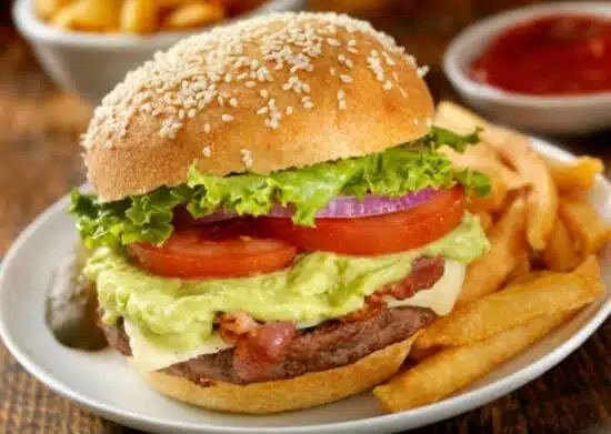 hamburger cu brânză